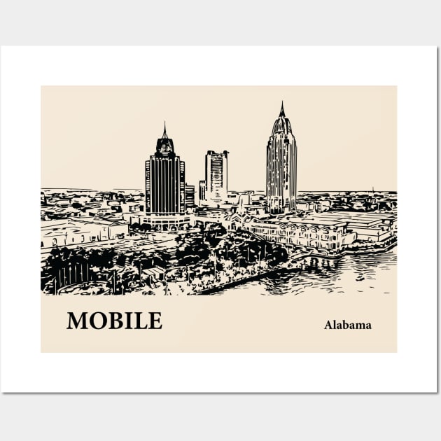 Mobile - Alabama Wall Art by Lakeric